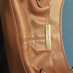 Rosetti Brown Shoulder Bag with Gold Details